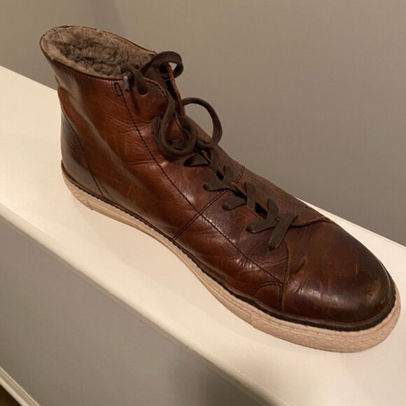 Frye Brown Leather Sneakers - Picture 4 of 7